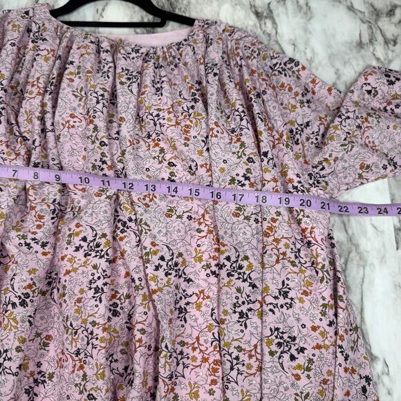 Elliette Tate Silk Ditsy Floral Mini Dress Feminine Romantic Size 6 Fairy - Picture 8 of 10